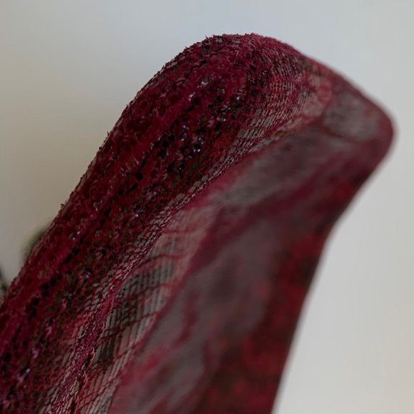 Banana Republic Red Textured Leather Mini Crossbody Bag - Picture 6 of 6